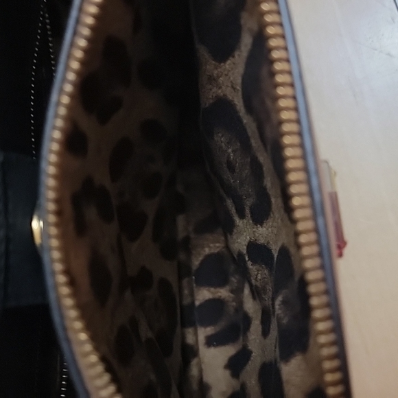 DOLCE & GABBANA Medium size two tone Tan and Mocha satchel - Picture 4 of 16